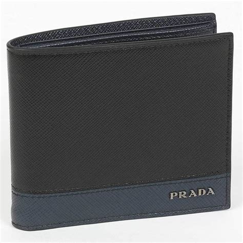 prada wallet mens long saffiano leather grey